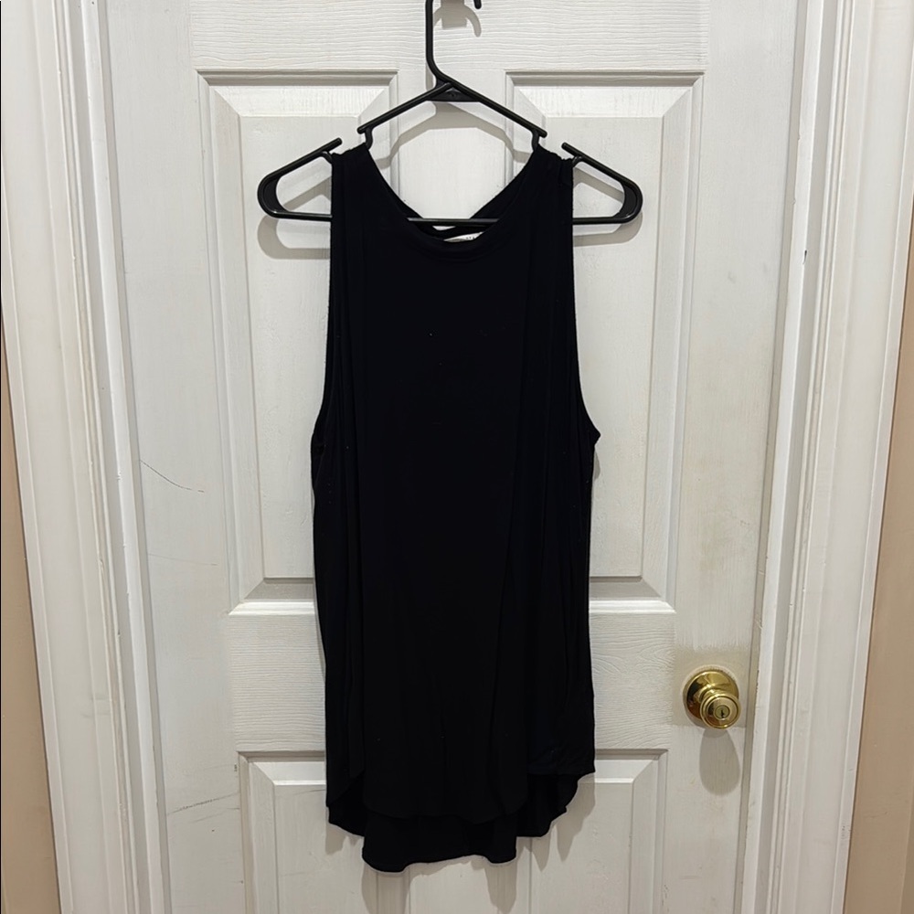 Black Sleeveless Women's Top
